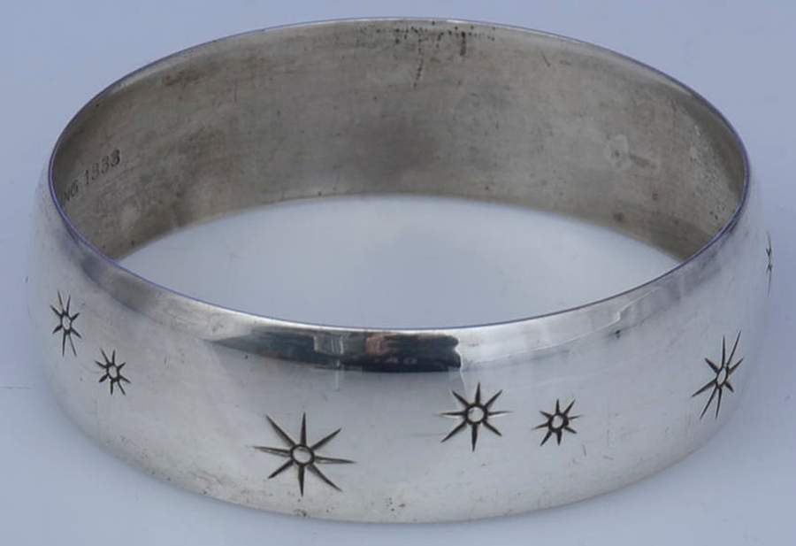 Stardust (Sterling, 1957, Hollowware) Sterling Napkin Ring by Gorham Silver-1