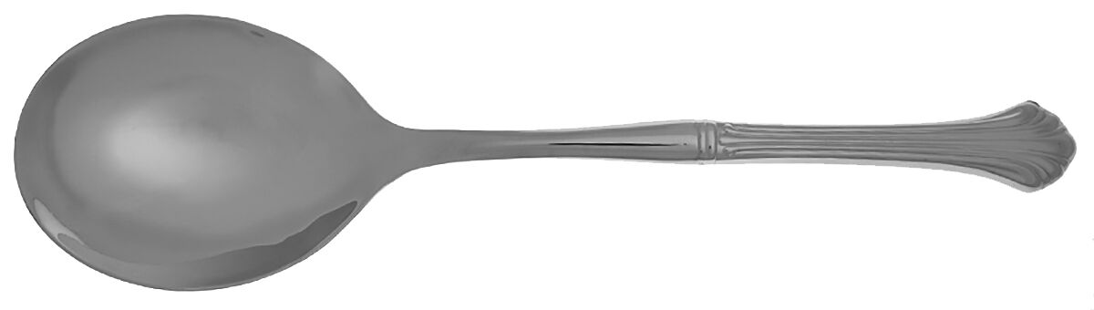Grande Quintette (Stainless) Casserole Spoon with Smooth Stainless Bowl HC by Gorham Silver-1