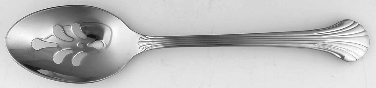 Grande Quintette (Stainless) Pierced Tablespoon (Serving Spoon) by Gorham Silver-1