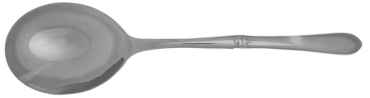Meredith (Stainless) Casserole Spoon with Smooth Stainless Bowl HC by Gorham Silver-1