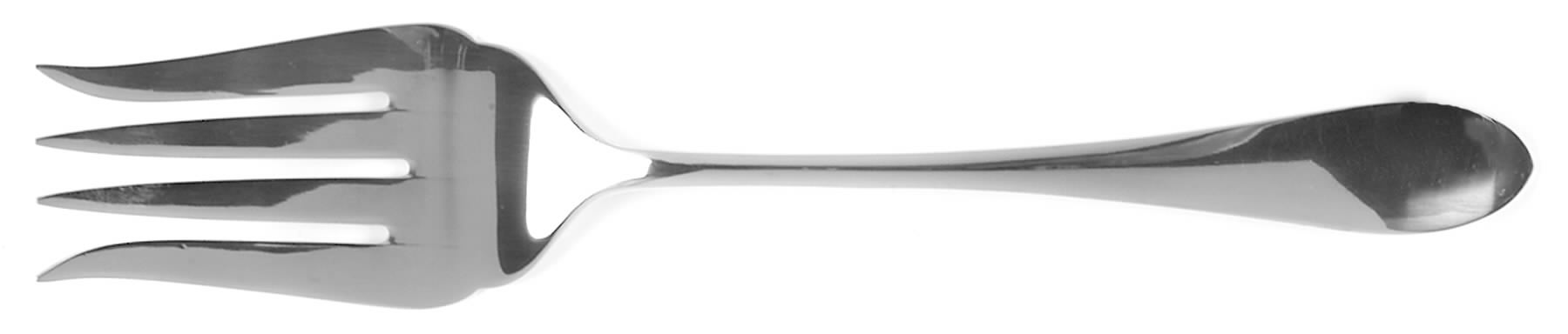 Meredith (Stainless) Medium Solid Cold Meat Serving Fork by Gorham Silver-1