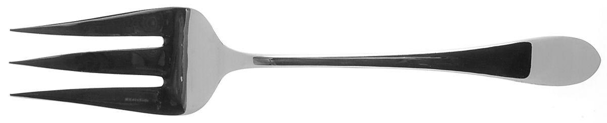 Meredith (Stainless) Solid Serving Fork by Gorham Silver-1