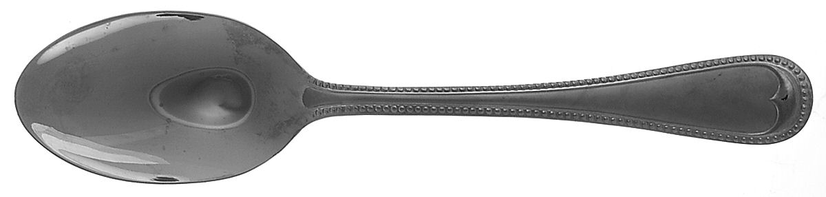 Crown Bead Frosted (Stainless) Tablespoon (Serving Spoon) by Gorham Silver-1