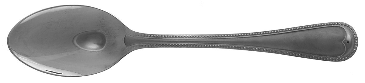 Crown Bead Frosted (Stainless) Place/Oval Soup Spoon by Gorham Silver-1