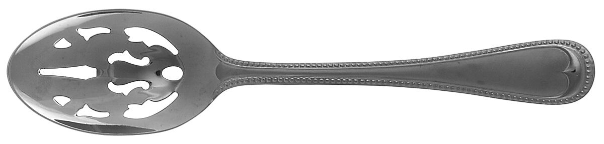 Crown Bead Frosted (Stainless) Pierced Tablespoon (Serving Spoon) by Gorham Silver-1