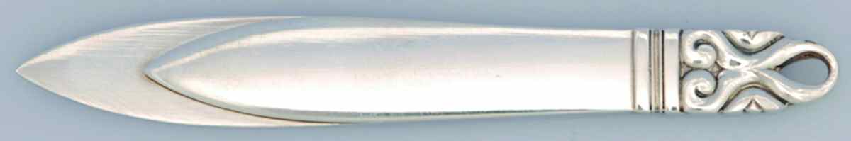 Acorn (Sterling, 1915, Hollowware) Book Mark by Georg Jensen (Denmark)-1