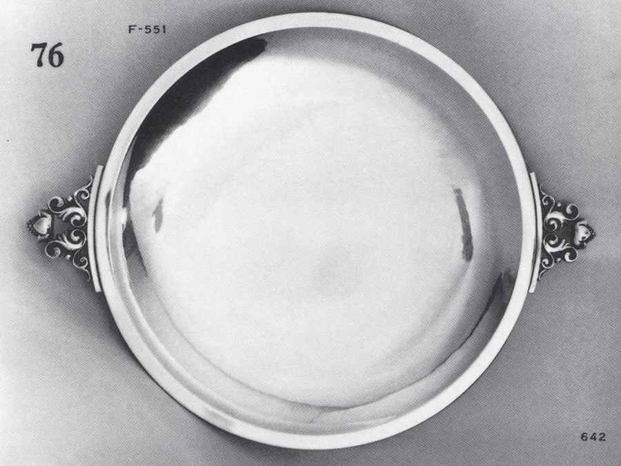 Acorn (Sterling, 1915, Hollowware) 9" Bread Tray by Georg Jensen (Denmark)-1