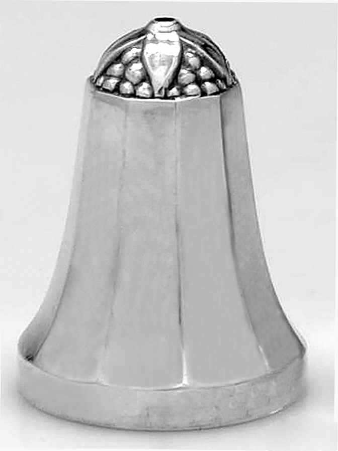 Acorn (Sterling, 1915, Hollowware) Individual Salt Shaker by Georg Jensen (Denmark)-1