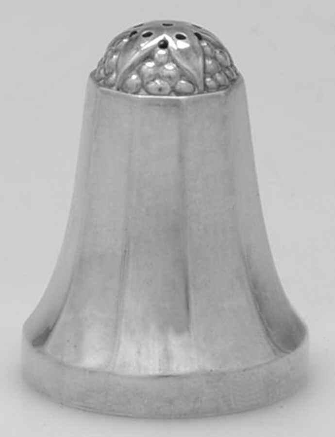 Acorn (Sterling, 1915, Hollowware) Individual Pepper Shaker by Georg Jensen (Denmark)-1