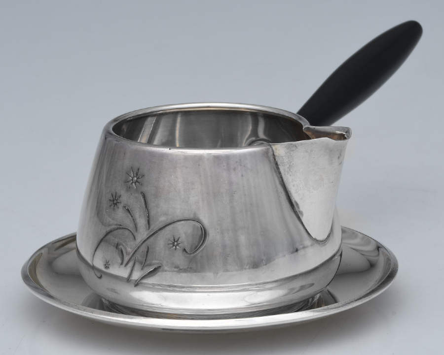 Celeste (Sterling, 1956, Hollowware) Pipkin & Tray by Gorham Silver-1