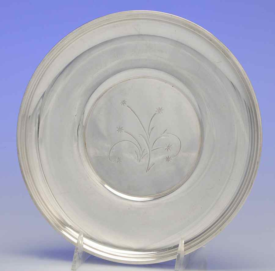 Celeste (Sterling, 1956, Hollowware) 9" Sandwich Plate by Gorham Silver-1
