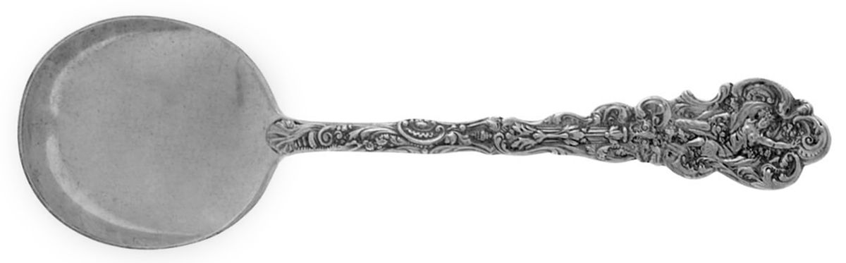 Versailles (Sterling, 1888, Monograms) Round Bowl Soup Spoon (Gumbo) by Gorham Silver-1
