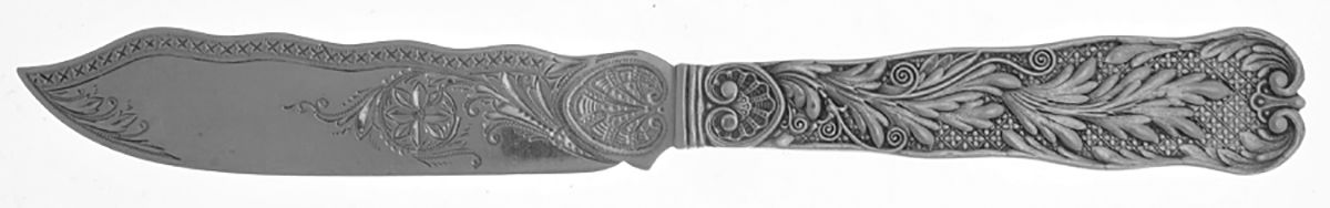 St. Cloud (Sterling, 1885) Bright Cut Small Individual Solid Fish Knife by Gorham Silver-1