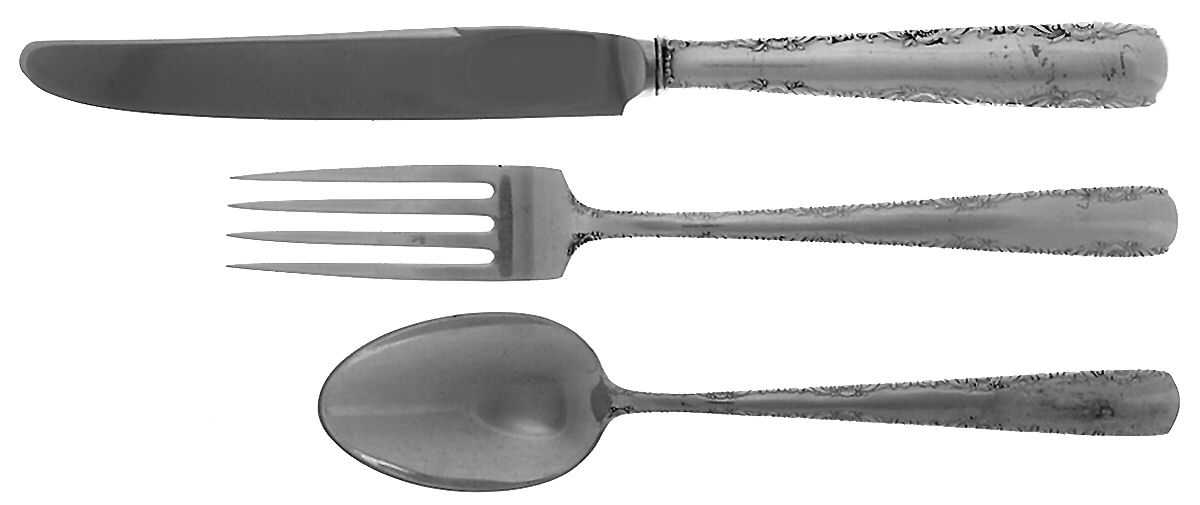 Sterling Flatware 3 Piece Youth Set (Knife, Fork & Spoon) by Gorham Silver-1