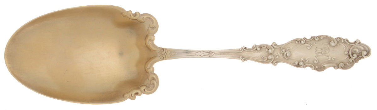 Luxembourg (Sterling, 1893) Solid Pudding Spoon by Gorham Silver-1