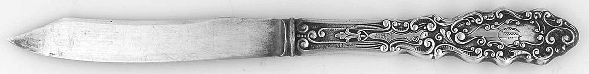 Luxembourg (Sterling, 1893) Individual Fruit Knife with Silverplate Blade by Gorham Silver-1