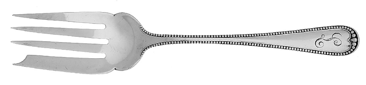 Newcastle (Sterling, 1895) Fork-Cold Meat/Servg-Sm/Solid by Gorham Silver-1