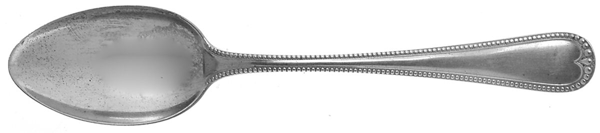 Newcastle (Sterling, 1895, Monograms) Dessert/Oval Soup Spoon by Gorham Silver-1