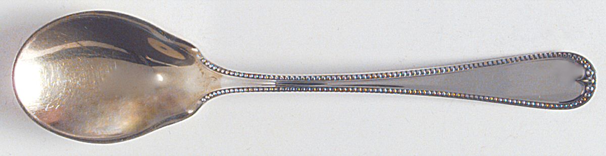 Newcastle (Sterling, 1895, Monograms) Ice Cream Spoon Individual by Gorham Silver-1