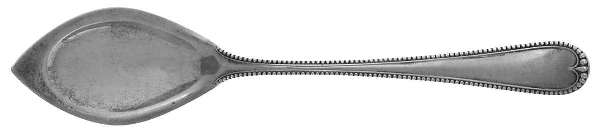 Newcastle (Sterling, 1895, Monograms) Individual Grapefruit Spoon by Gorham Silver-1