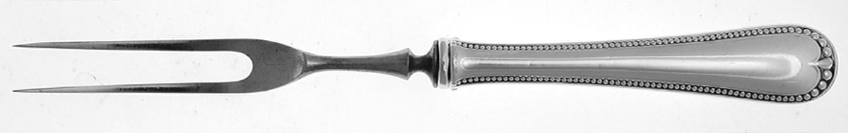 Newcastle (Sterling, 1895) Small Steak Carving Fork with Stainless Prongs by Gorham Silver-1