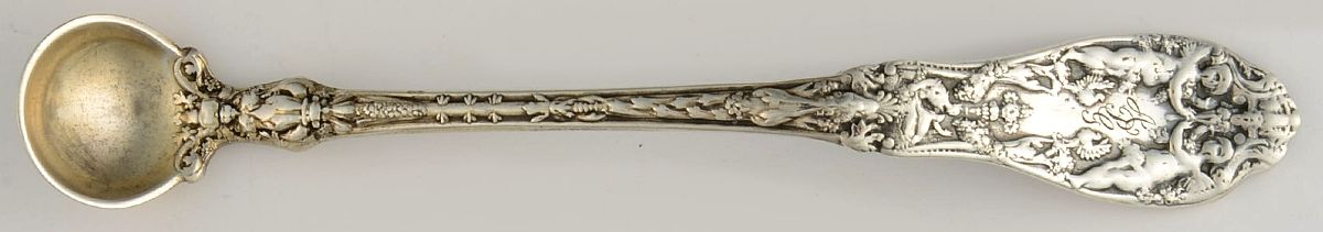 Paris (Sterling, 1900, No Monograms) Mustard Spoon by Gorham Silver-1