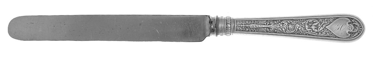Raphael (Sterling, 1875) Blunt Hollow Table Knife with Bolster by Gorham Silver-1