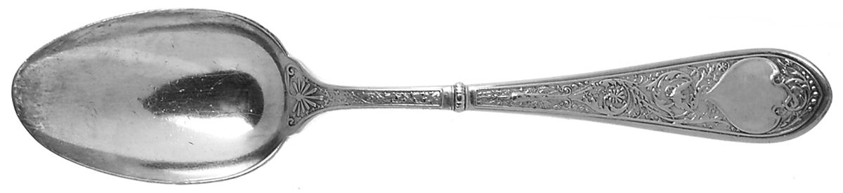 Raphael (Sterling, 1875, Monograms) Tablespoon (Serving Spoon) W/Extra Weight by Gorham Silver-1