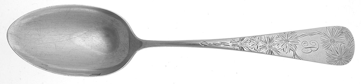 Chrysanthemum (Sterling, 1885) Tablespoon (Serving Spoon) by Gorham Silver-1