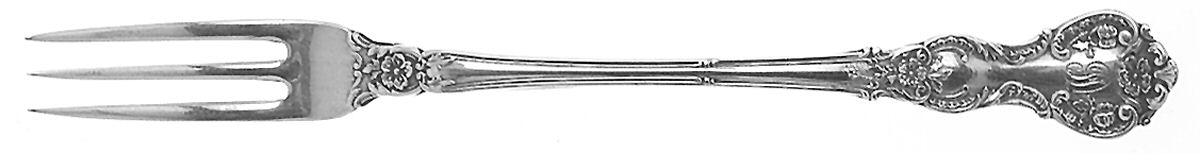 Fleury (Sterling, 1909, Monograms) Strawberry Fork by Gorham Silver-1