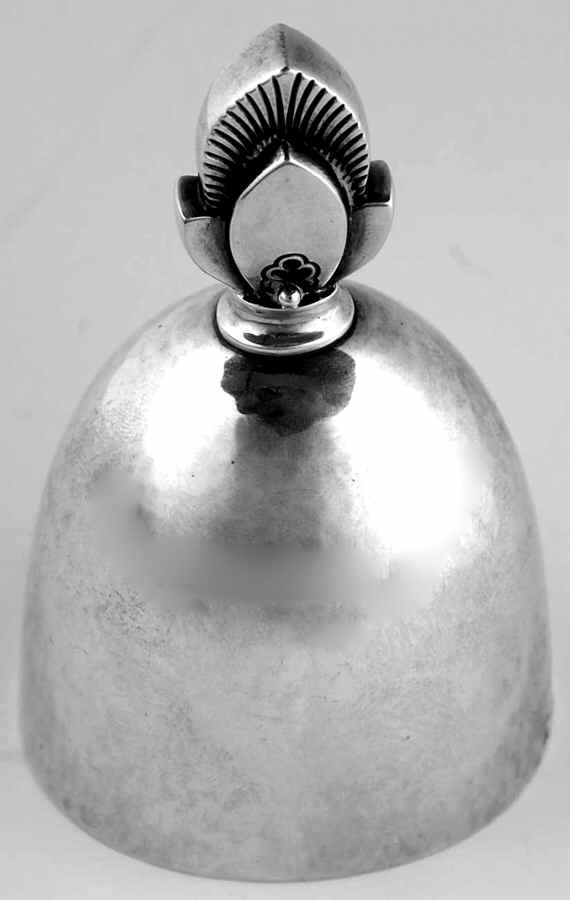 Cactus (Sterling, 1930, Hollowware) Sterling Tea Bell by Georg Jensen (Denmark)-1