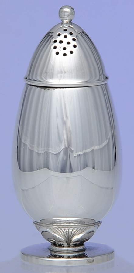 Cactus (Sterling, 1930, Hollowware) Pepper Shaker by Georg Jensen (Denmark)-1