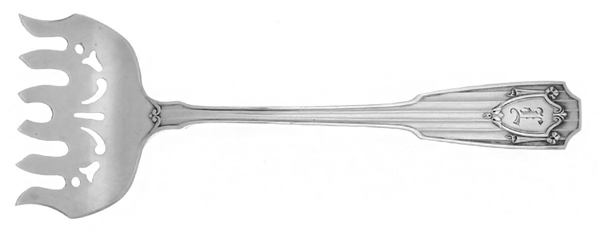 Spotswood (Sterling, 1912) Large Solid Tined Sardine Serving Fork by Gorham Silver-1