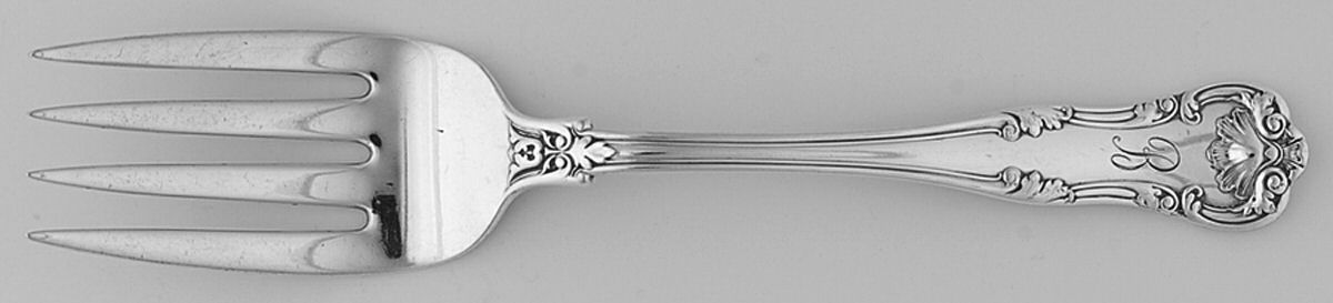 Regent (Silverplate, 1902-1903) Medium Solid Cold Meat Serving Fork by Gorham Silver-1