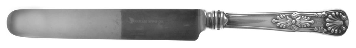Kings II (Sterling, 1885, Monograms) Blunt Hollow Knife with Bolster by Gorham Silver-1
