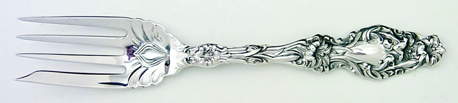 Lily (Sterling, 1991, No Monograms) Individual Salad Fork by Gorham Silver-1