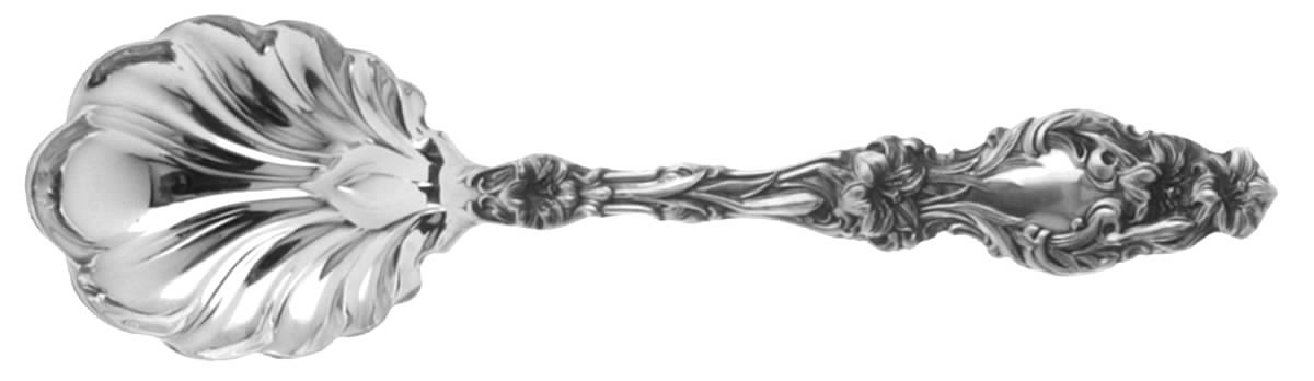 Lily (Sterling, 1991, No Monograms) Sugar Shell Spoon by Gorham Silver-1
