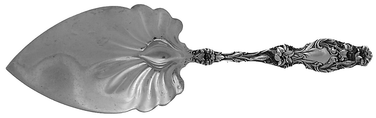 Lily (Sterling, 1991, No Monograms) Large Solid Pie Knife by Gorham Silver-1
