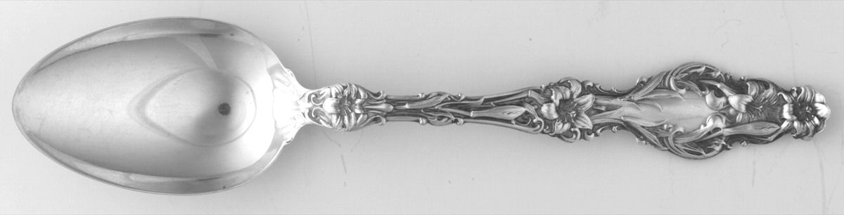 Lily (Sterling, 1991, No Monograms) Five O'Clock Teaspoon by Gorham Silver-1