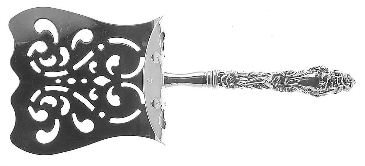 Lily (Sterling, 1991, No Monograms) Hollow Asparagus Server with Silverplate Hood by Gorham Silver-1