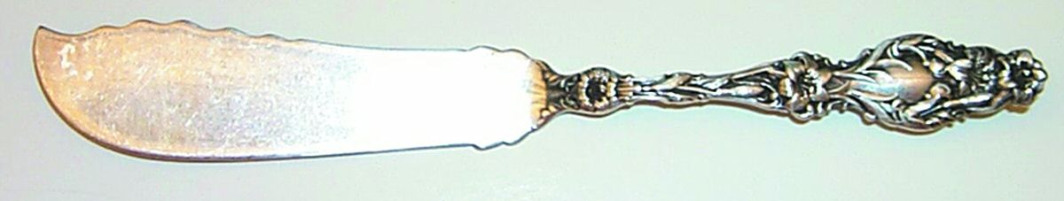 Lily (Sterling, 1991, No Monograms) Flat Handle Master Butter Knife by Gorham Silver-1