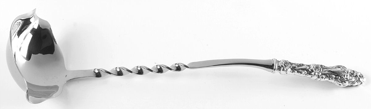Lily (Sterling, 1991, No Monograms) Punch Ladle with Stainless Bowl by Gorham Silver-1