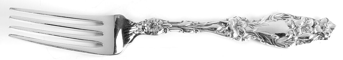 Lily (Sterling, 1991, No Monograms) Fork by Gorham Silver-1