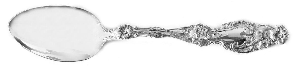 Lily (Sterling, 1991, No Monograms) Dessert/Oval Soup Spoon by Gorham Silver-1