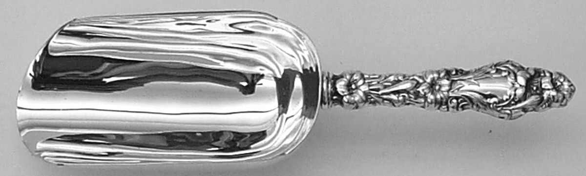 Lily (Sterling, 1991, No Monograms) Ice Scoop with Silverplate Bowl by Gorham Silver-1