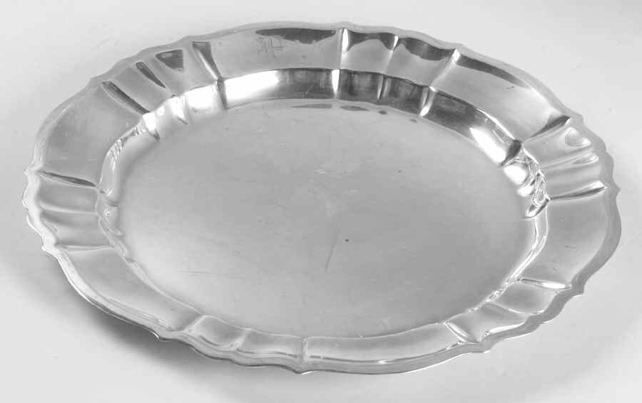 Chippendale (Sterling, Hollowware) 13" Round Tray by Gorham Silver-1