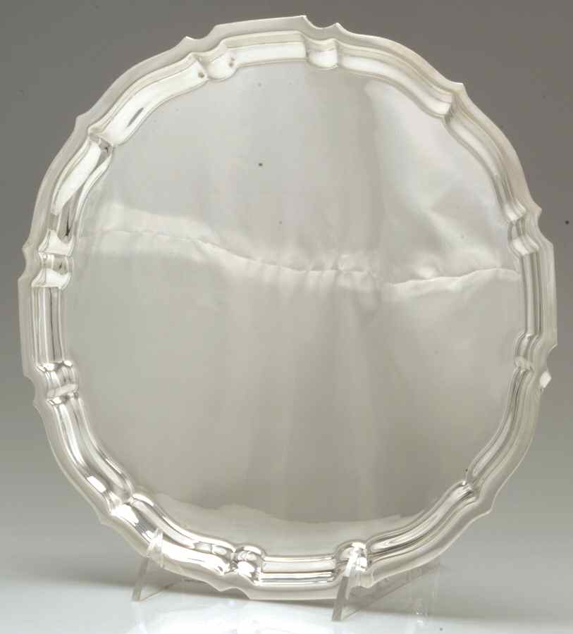 Chippendale (Sterling, Hollowware) 10" Round Tray by Gorham Silver-1