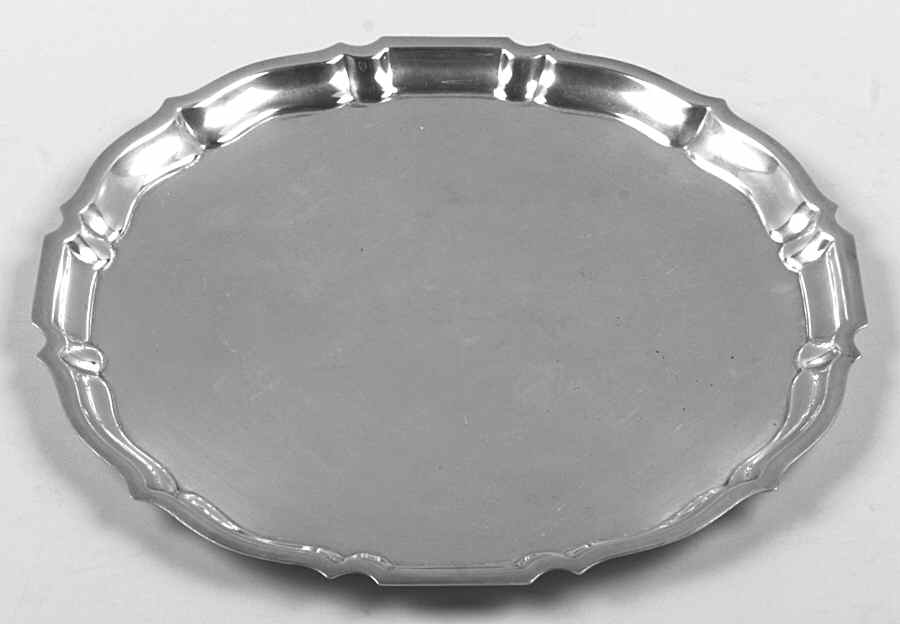 Chippendale (Sterling, Hollowware) 12" Round Tray by Gorham Silver-1