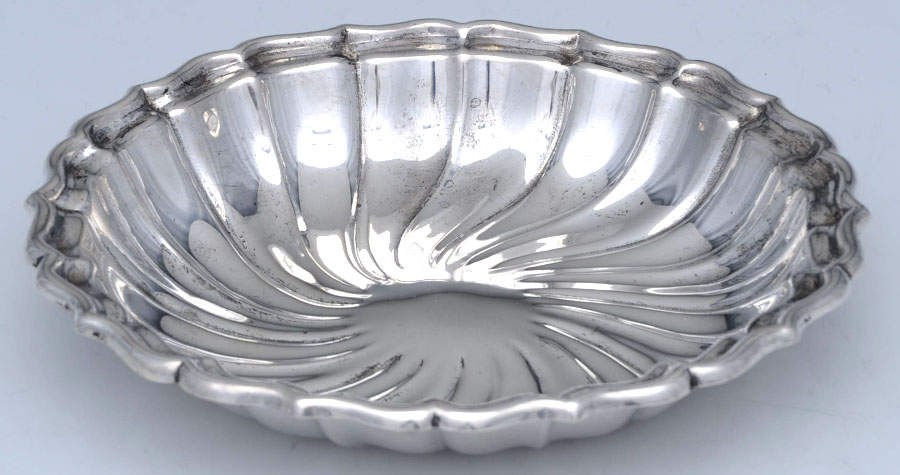 Swirled Flutes (Sterling, Hollowware) 5" Bon Bon Bowl by Gorham Silver-1