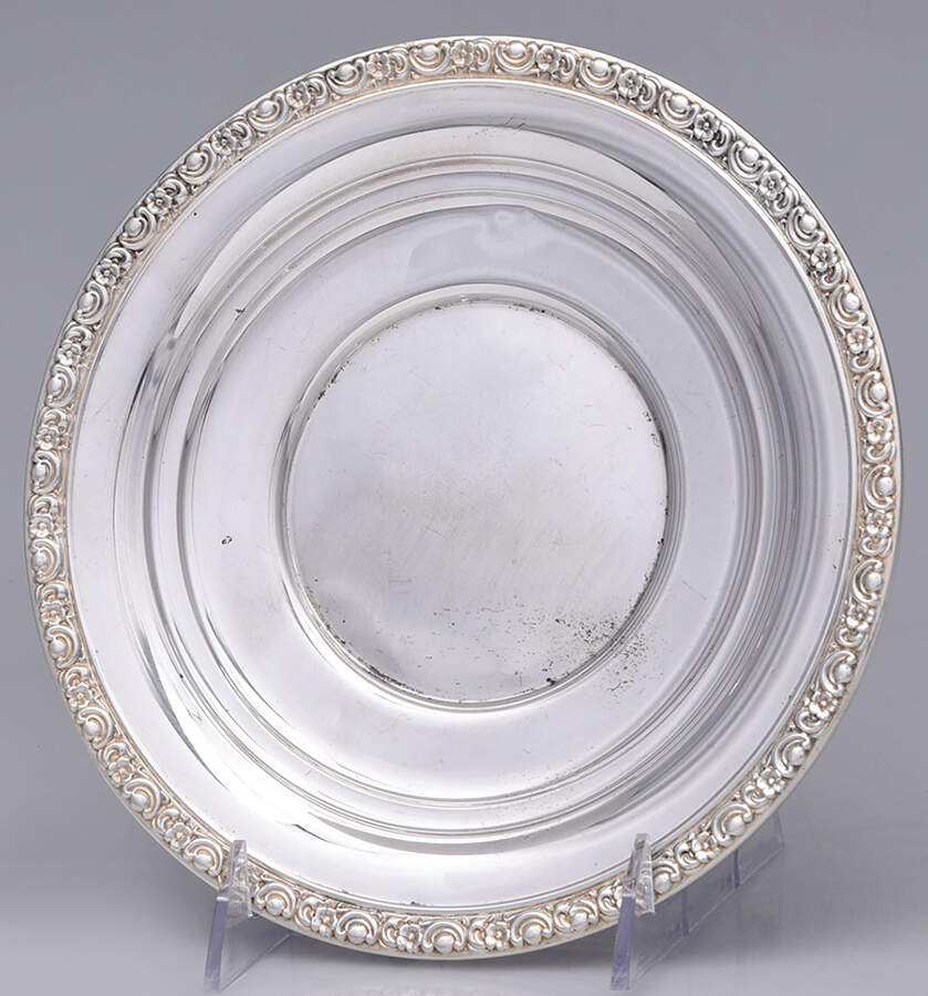 Rochelle (Sterling, Hollowware) 8" Sandwich Plate by Gorham Silver-1